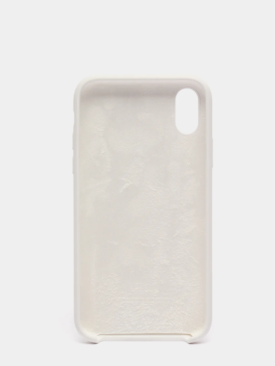 Белый силиконовый чехол Silicone Case для iPhone XR (Айфон ХР), с бархатистым покрытием внутри