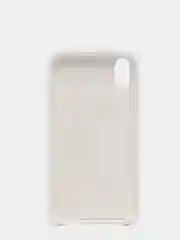 Белый силиконовый чехол Silicone Case для iPhone XR (Айфон ХР), с бархатистым покрытием внутри