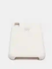 Белый силиконовый чехол Silicone Case для iPhone XR (Айфон ХР), с бархатистым покрытием внутри