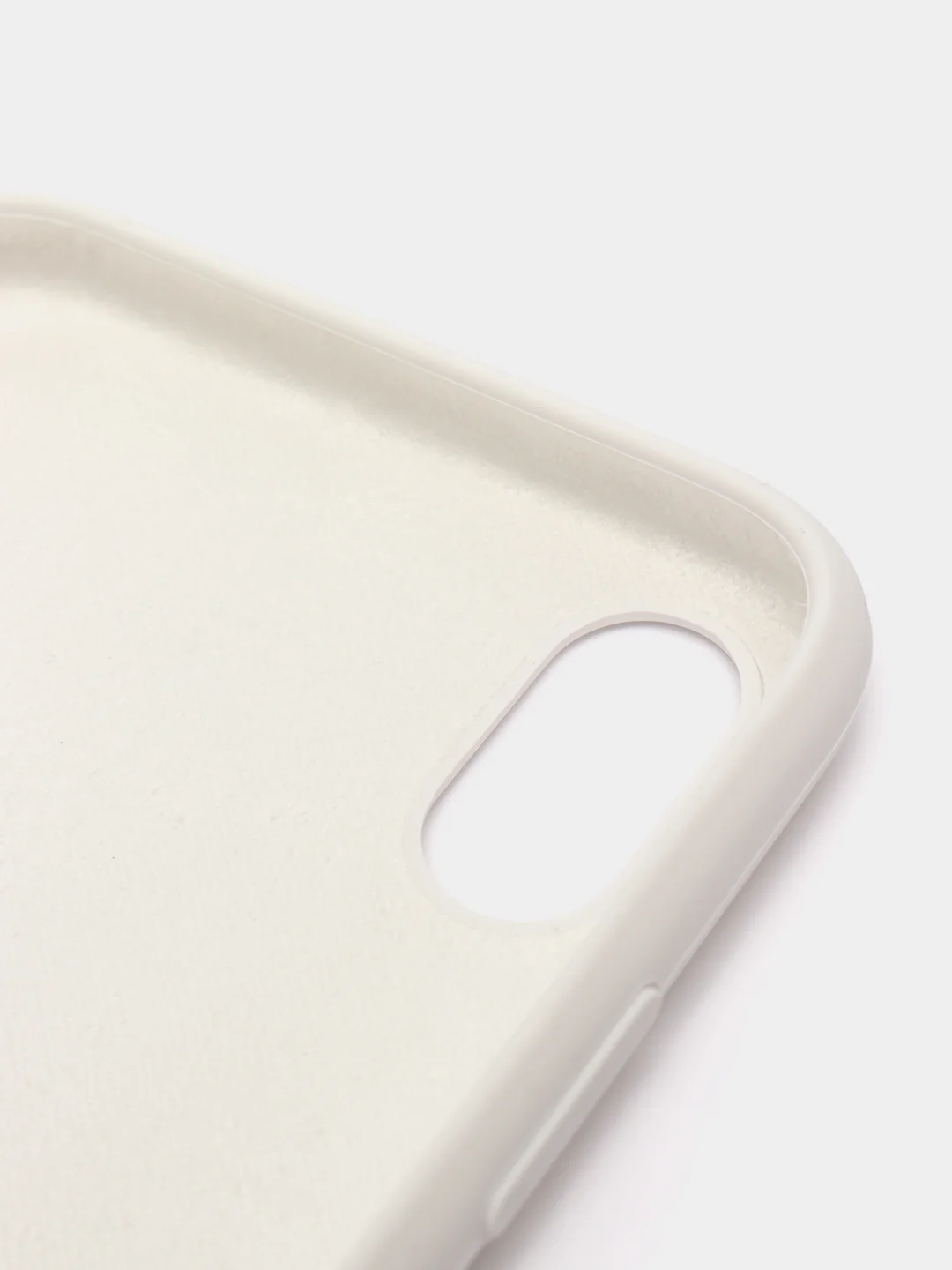 Белый силиконовый чехол Silicone Case для iPhone XR (Айфон ХР), с бархатистым покрытием внутри