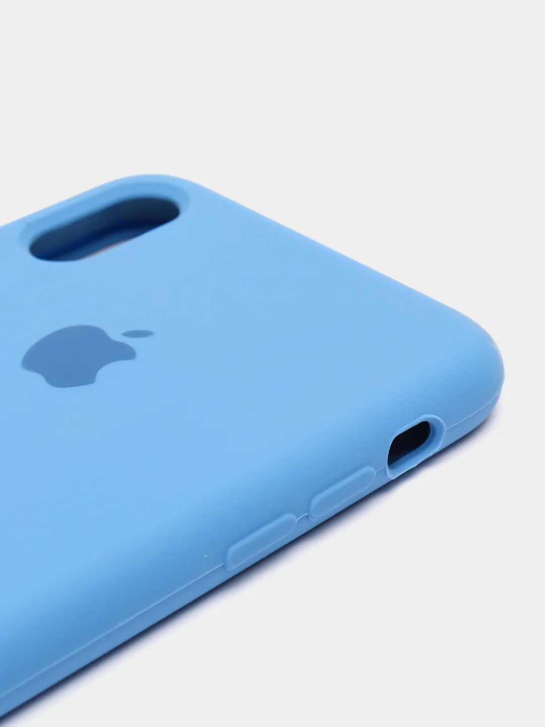Голубой чехол Silicone Case Orig