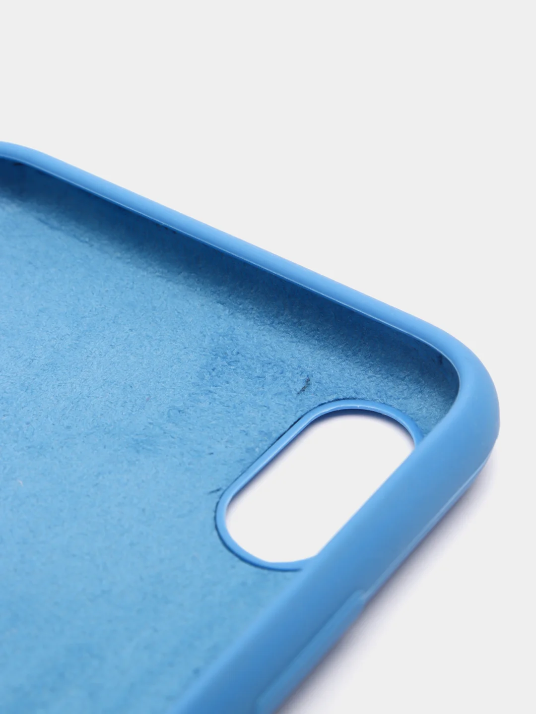 Голубой чехол Silicone Case Orig