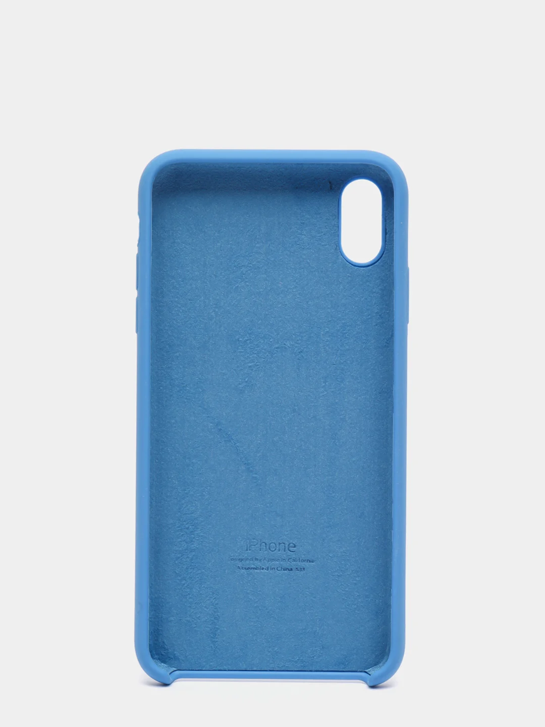 Голубой чехол Silicone Case Orig