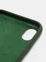 Зеленый силиконовый чехол Silicone Case для iPhone XR (Айфон ХР), с бархатистым покрытием внутри