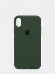 Зеленый силиконовый чехол Silicone Case для iPhone XR (Айфон ХР), с бархатистым покрытием внутри