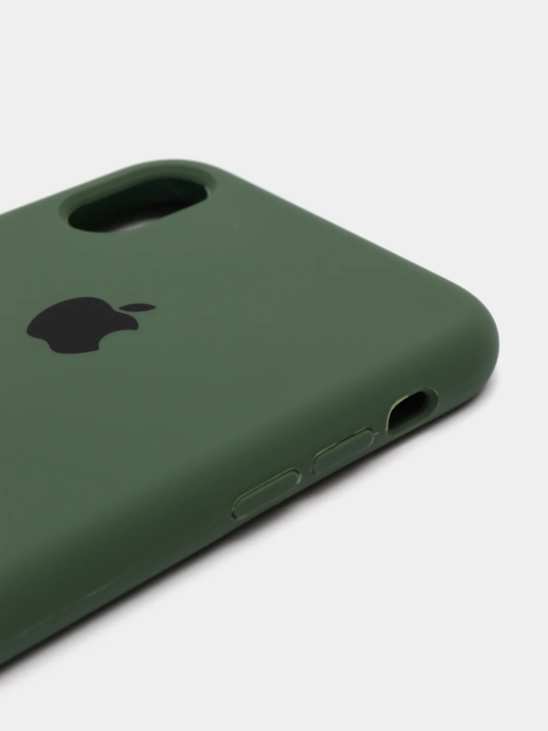 Зеленый силиконовый чехол Silicone Case для iPhone XR (Айфон ХР), с бархатистым покрытием внутри