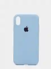 Небесно-голубой силиконовый чехол Silicone Case для iPhone XR (Айфон ХР), с бархатистым покрытием внутри