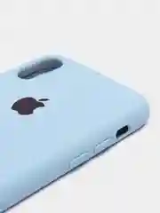 Небесно-голубой силиконовый чехол Silicone Case для iPhone XR (Айфон ХР), с бархатистым покрытием внутри