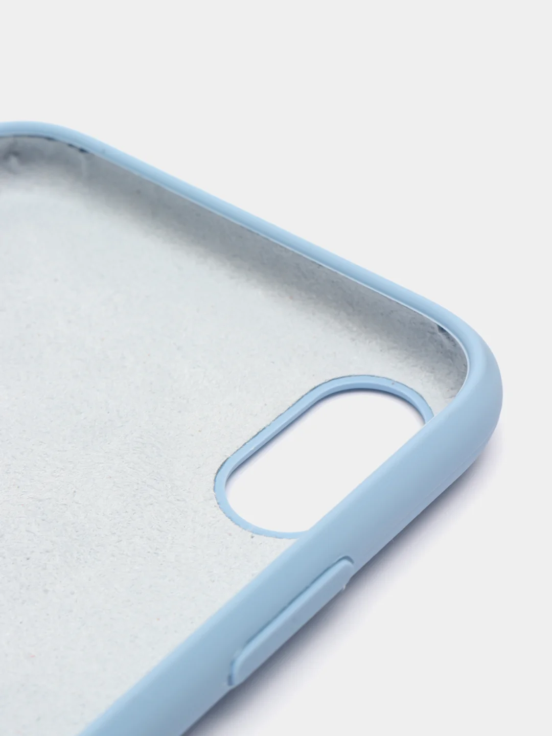 Небесно-голубой силиконовый чехол Silicone Case для iPhone XR (Айфон ХР), с бархатистым покрытием внутри