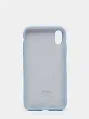 Небесно-голубой силиконовый чехол Silicone Case для iPhone XR (Айфон ХР), с бархатистым покрытием внутри
