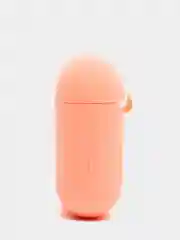 Коралловый меланж силиконовый чехол для беспроводных наушников AirPods, Аирподс 1, 2