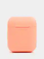 Коралловый меланж силиконовый чехол для беспроводных наушников AirPods, Аирподс 1, 2
