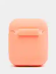 Коралловый меланж силиконовый чехол для беспроводных наушников AirPods, Аирподс 1, 2
