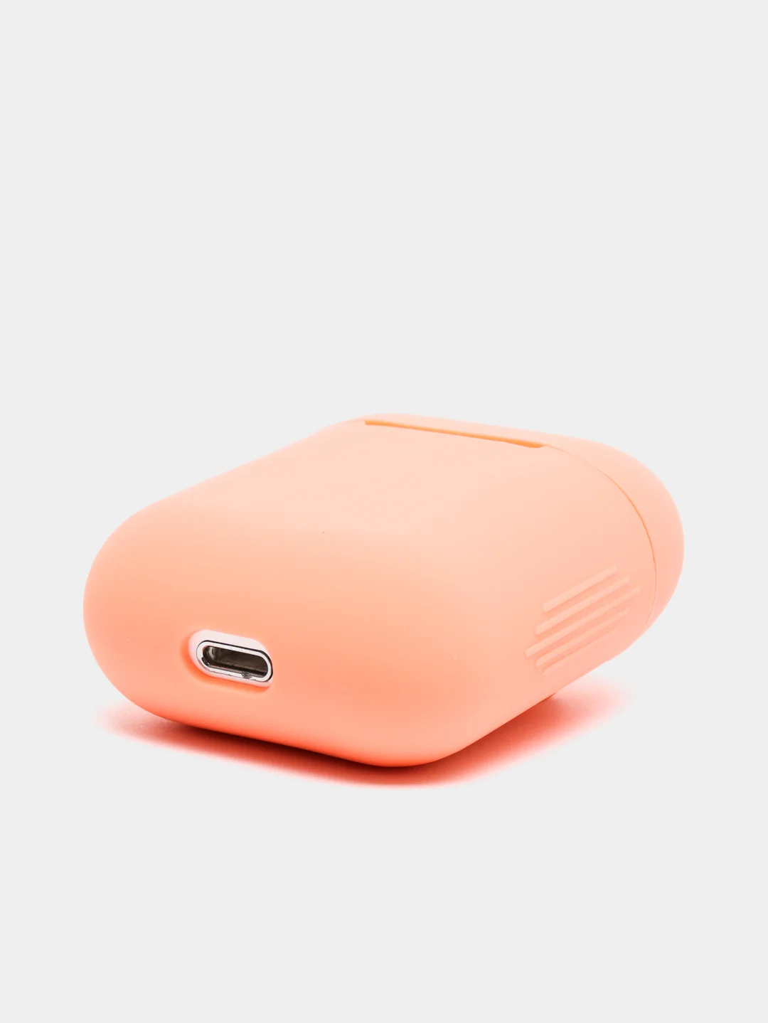 Коралловый меланж силиконовый чехол для беспроводных наушников AirPods, Аирподс 1, 2