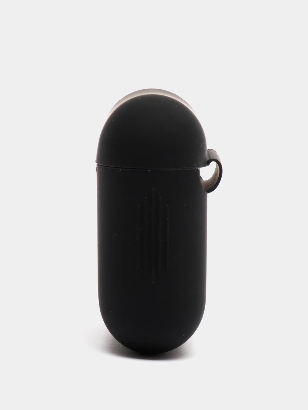 Черный силиконовый чехол для беспроводных наушников AirPods, Аирподс 1, 2