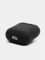 Черный силиконовый чехол для беспроводных наушников AirPods, Аирподс 1, 2