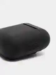 Черный силиконовый чехол для беспроводных наушников AirPods, Аирподс 1, 2