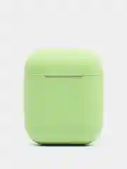 Лайм силиконовый чехол для беспроводных наушников AirPods, Аирподс 1, 2