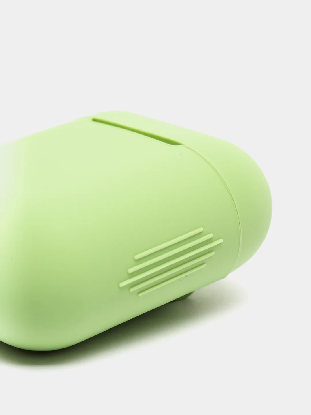 Лайм силиконовый чехол для беспроводных наушников AirPods, Аирподс 1, 2
