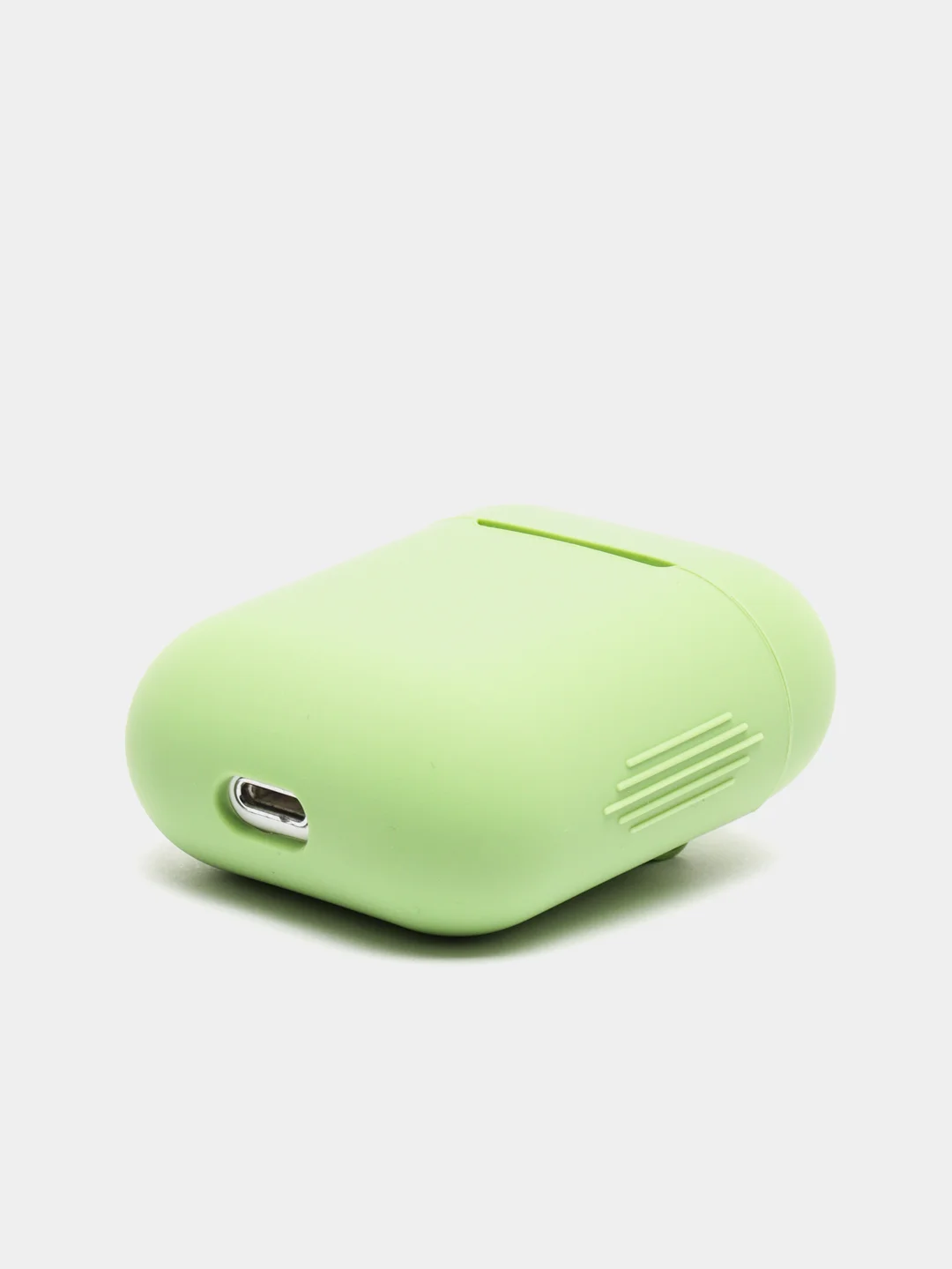 Лайм силиконовый чехол для беспроводных наушников AirPods, Аирподс 1, 2
