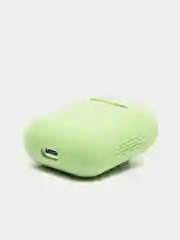 Лайм силиконовый чехол для беспроводных наушников AirPods, Аирподс 1, 2
