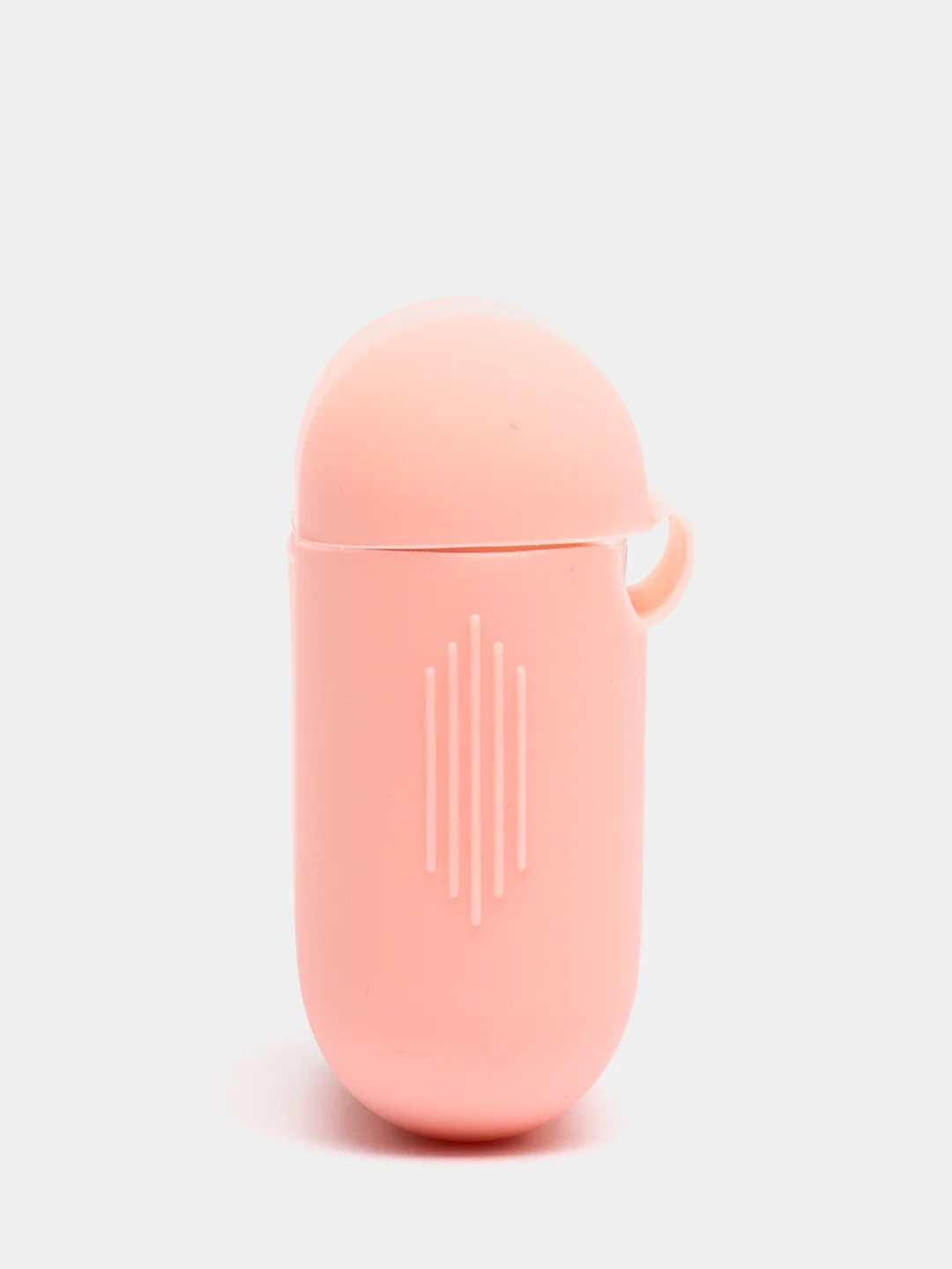 Розовый силиконовый чехол для беспроводных наушников AirPods, Аирподс 1, 2