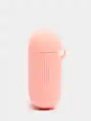 Розовый силиконовый чехол для беспроводных наушников AirPods, Аирподс 1, 2