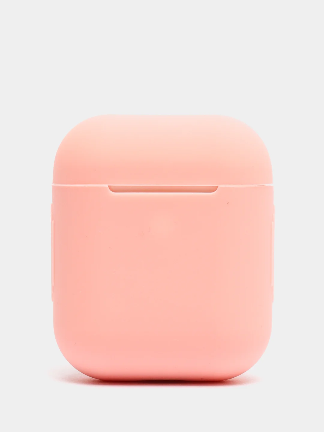 Розовый силиконовый чехол для беспроводных наушников AirPods, Аирподс 1, 2