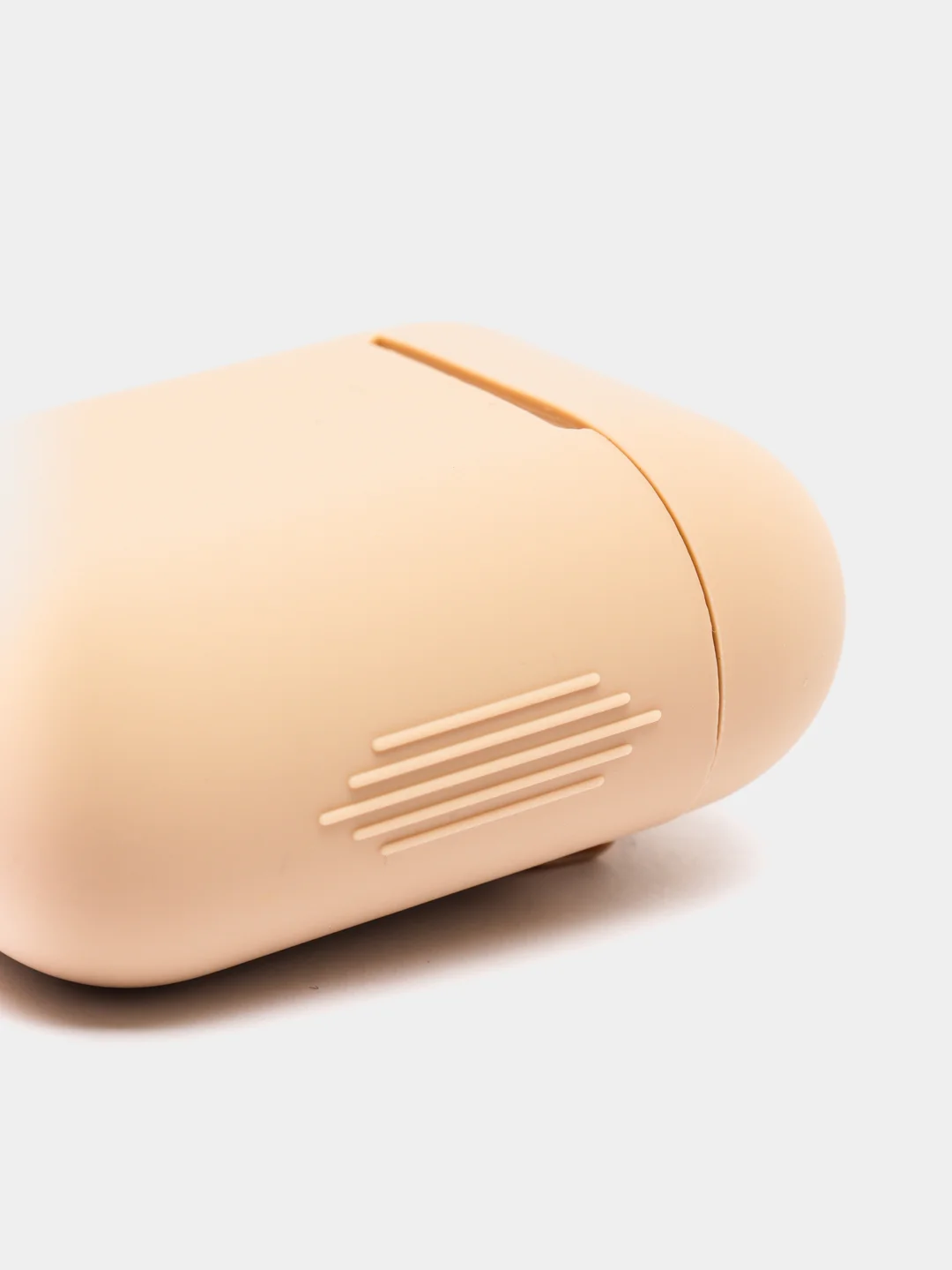 Хаки силиконовый чехол для беспроводных наушников AirPods, Аирподс 1, 2
