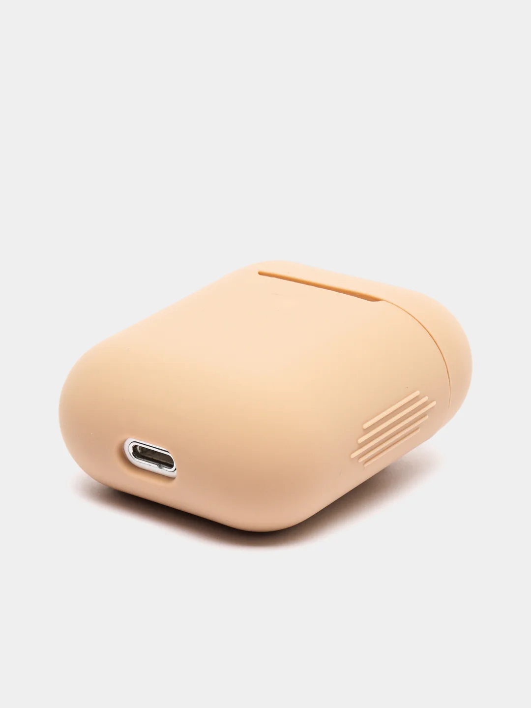 Хаки силиконовый чехол для беспроводных наушников AirPods, Аирподс 1, 2