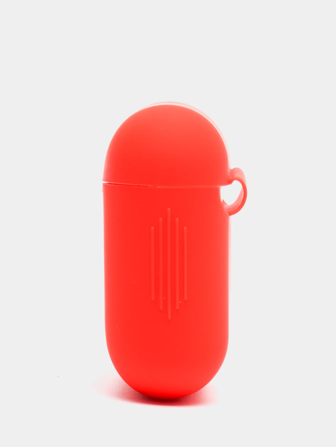 Красный силиконовый чехол для беспроводных наушников AirPods, Аирподс 1, 2