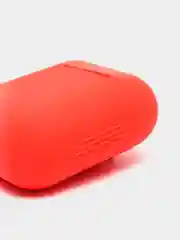 Красный силиконовый чехол для беспроводных наушников AirPods, Аирподс 1, 2