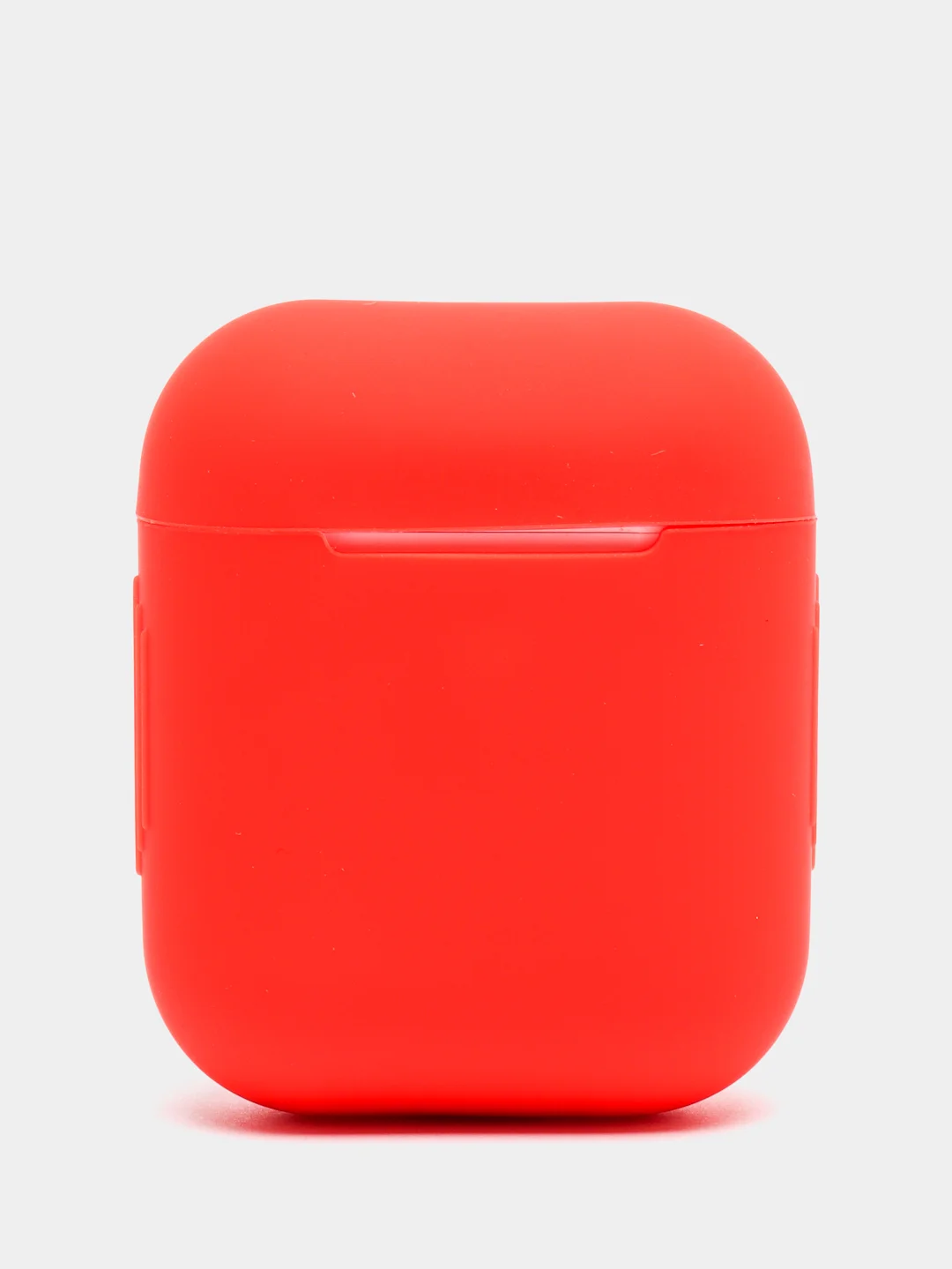 Красный силиконовый чехол для беспроводных наушников AirPods, Аирподс 1, 2