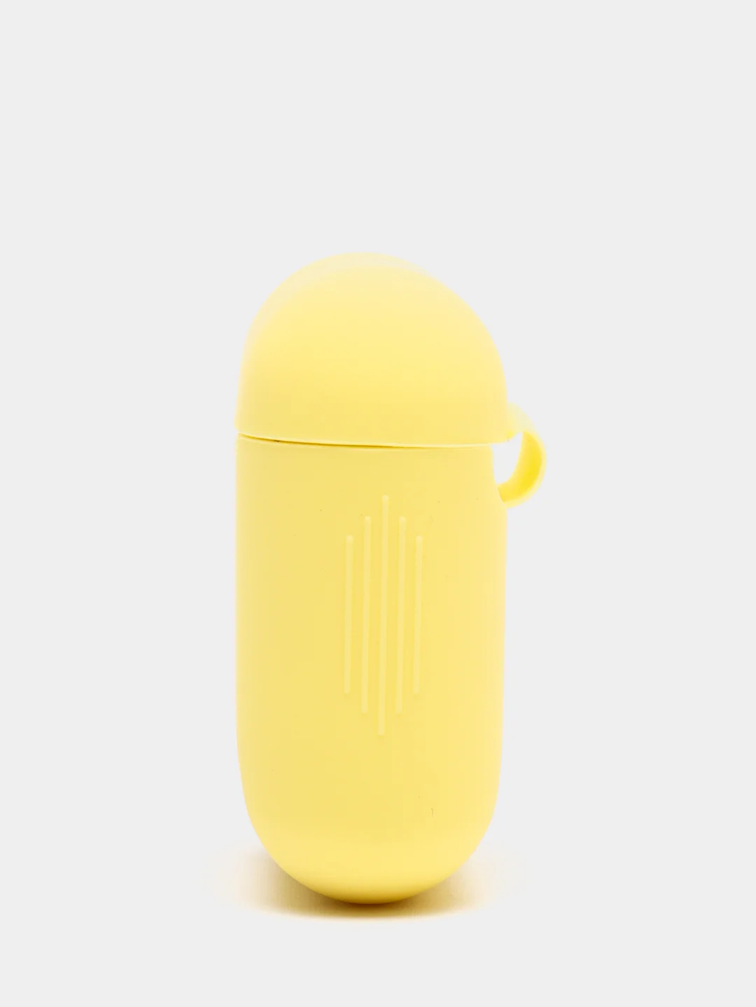 Желтый силиконовый чехол для беспроводных наушников AirPods, Аирподс 1, 2