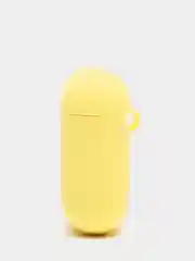 Желтый силиконовый чехол для беспроводных наушников AirPods, Аирподс 1, 2