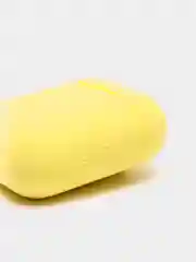 Желтый силиконовый чехол для беспроводных наушников AirPods, Аирподс 1, 2