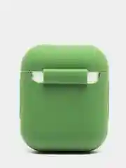 Лесной зеленый силиконовый чехол для беспроводных наушников AirPods, Аирподс 1, 2