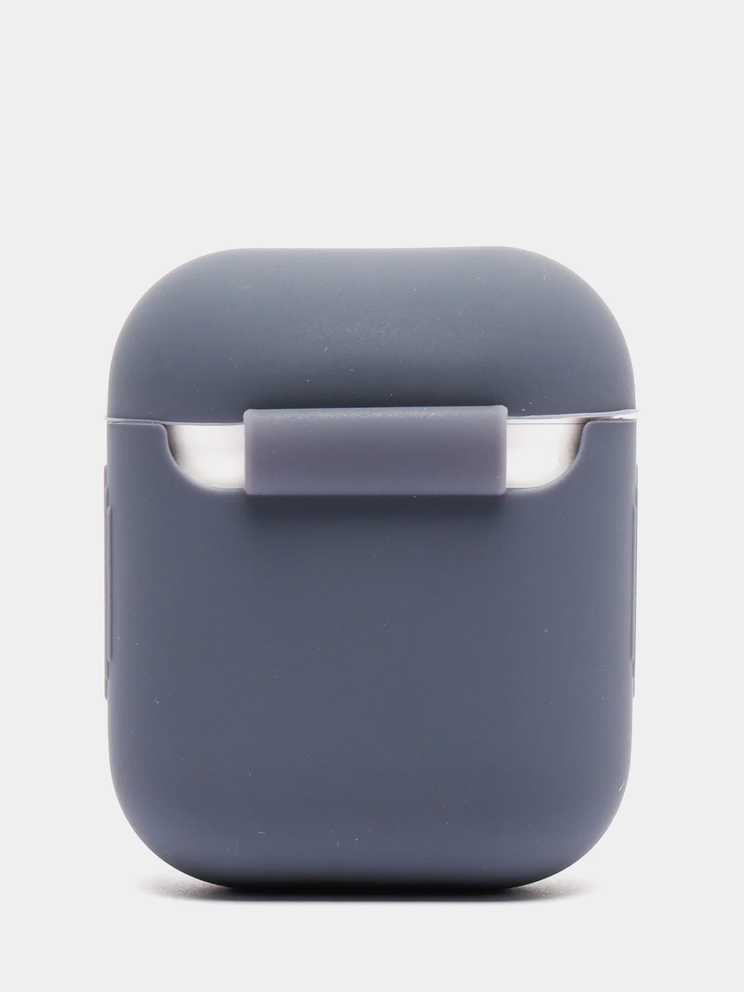 Темно-синий силиконовый чехол для беспроводных наушников AirPods, Аирподс 1, 2