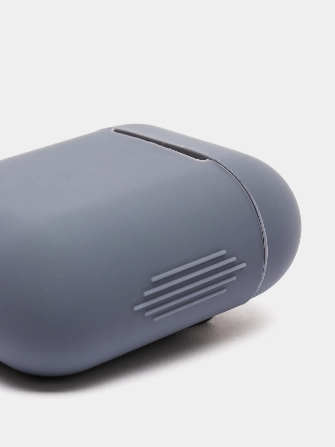 Темно-синий силиконовый чехол для беспроводных наушников AirPods, Аирподс 1, 2
