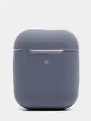 Темно-синий силиконовый чехол для беспроводных наушников AirPods, Аирподс 1, 2