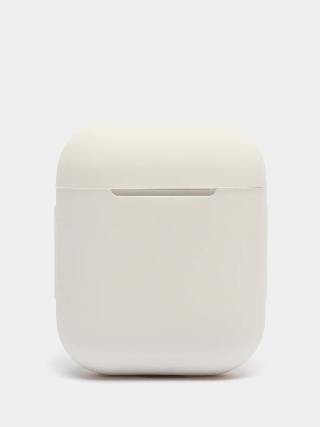 Белый силиконовый чехол для беспроводных наушников AirPods, Аирподс 1, 2