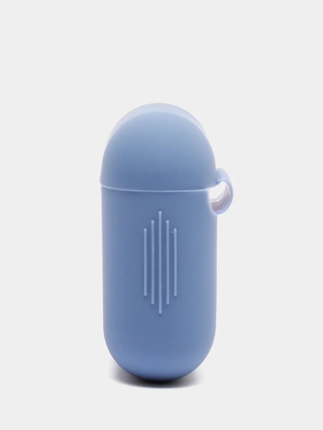 Синий меланж силиконовый чехол для беспроводных наушников AirPods, Аирподс 1, 2