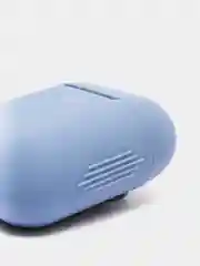 Синий меланж силиконовый чехол для беспроводных наушников AirPods, Аирподс 1, 2