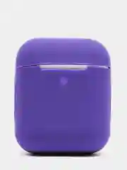 Фиолетовый силиконовый чехол для беспроводных наушников AirPods, Аирподс 1, 2