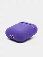 Фиолетовый силиконовый чехол для беспроводных наушников AirPods, Аирподс 1, 2