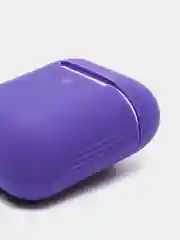 Фиолетовый силиконовый чехол для беспроводных наушников AirPods, Аирподс 1, 2