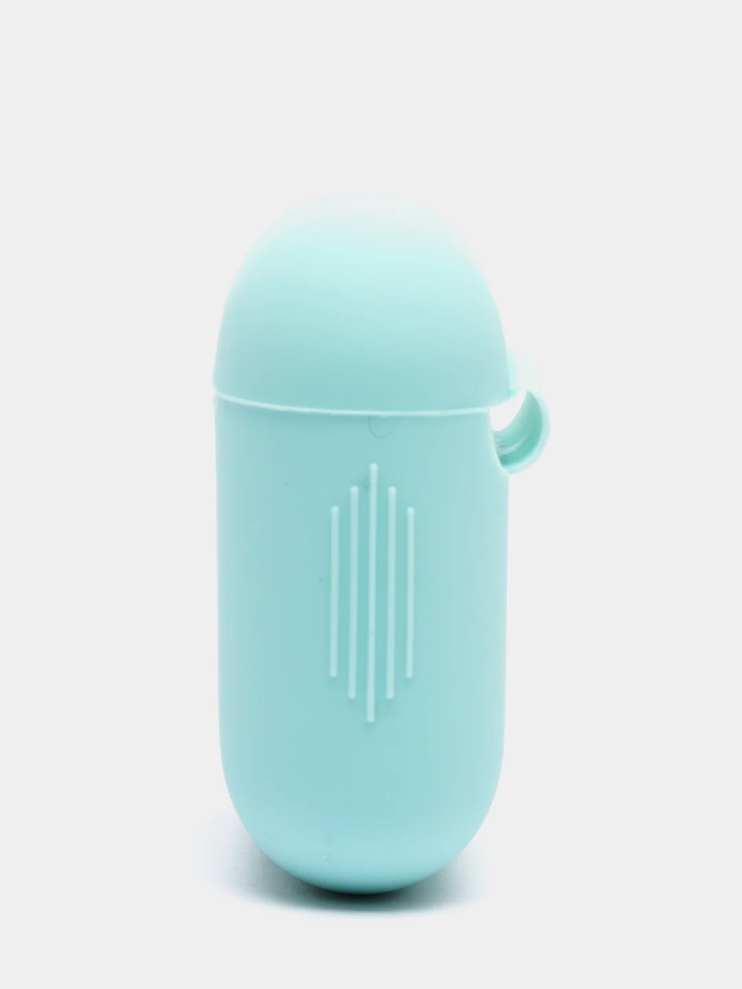 Небесно-голубой силиконовый чехол для беспроводных наушников AirPods, Аирподс 1, 2