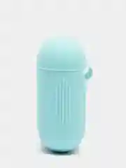 Небесно-голубой силиконовый чехол для беспроводных наушников AirPods, Аирподс 1, 2
