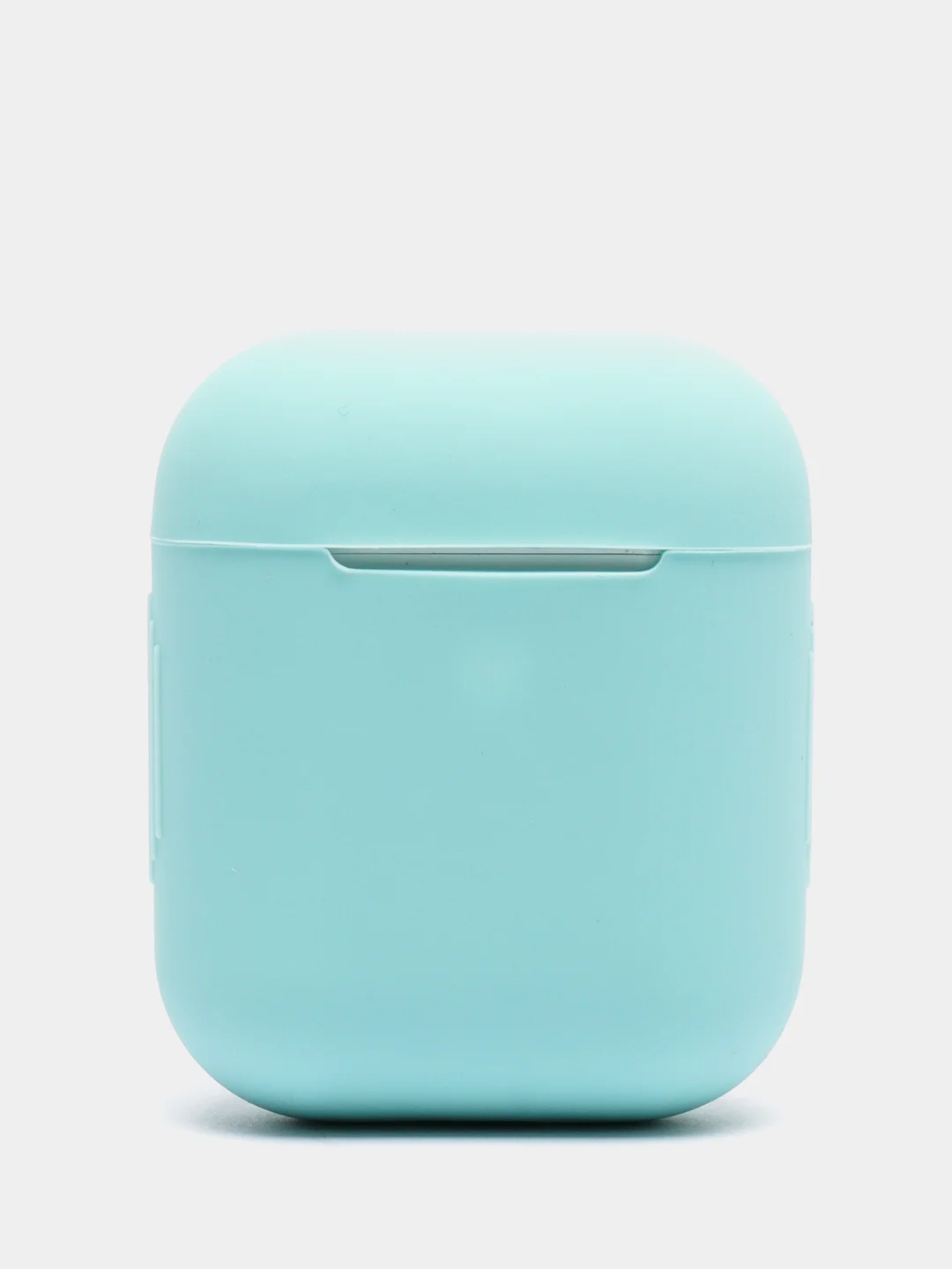 Небесно-голубой силиконовый чехол для беспроводных наушников AirPods, Аирподс 1, 2