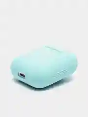 Небесно-голубой силиконовый чехол для беспроводных наушников AirPods, Аирподс 1, 2